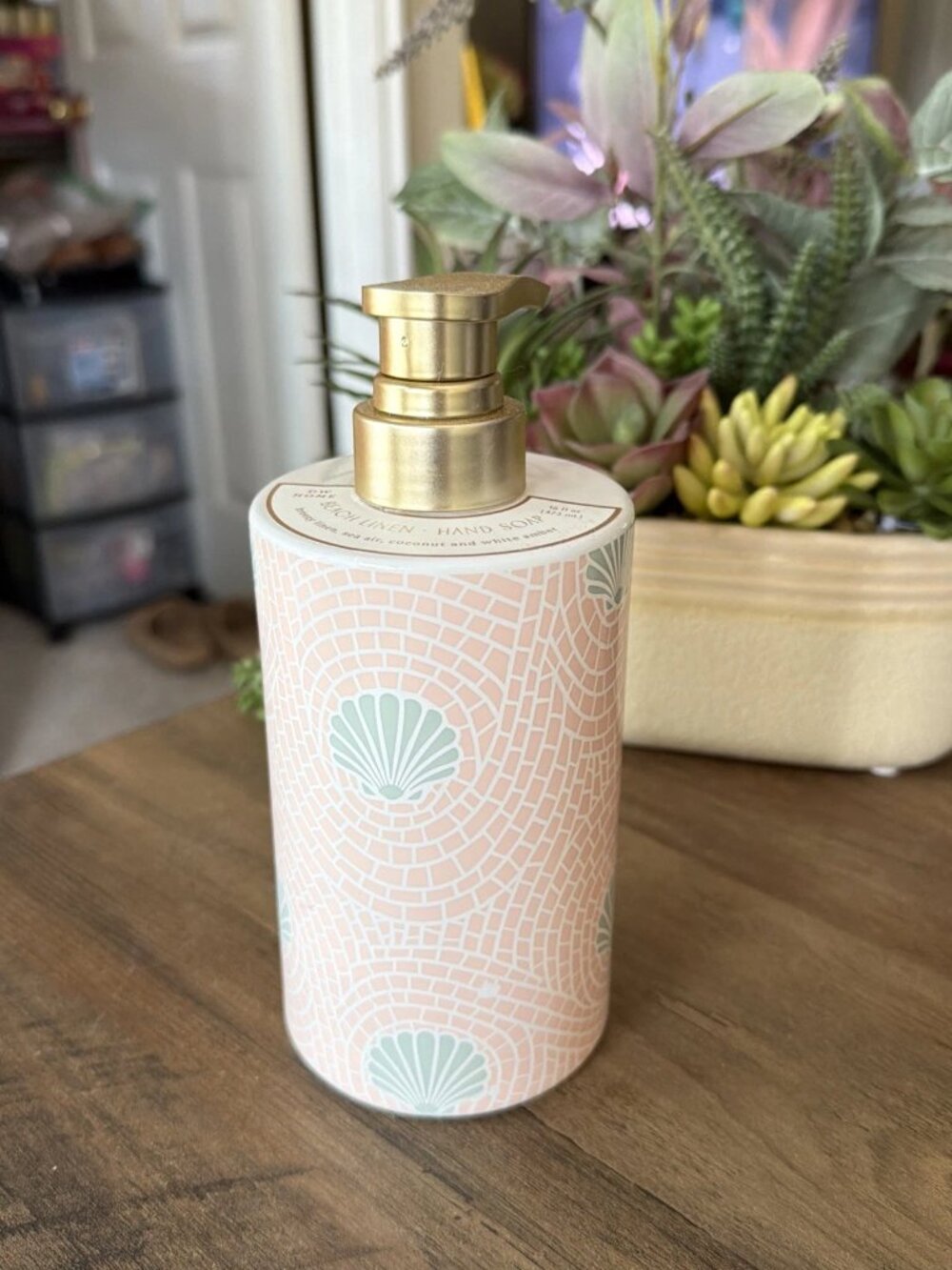 DW Home Beach Linen Hand Soap - 16 fl. oz - Decorative Dispenser